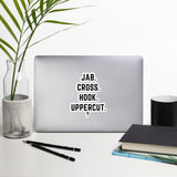 Jab Cross hook Uppercut Bubble-free stickers