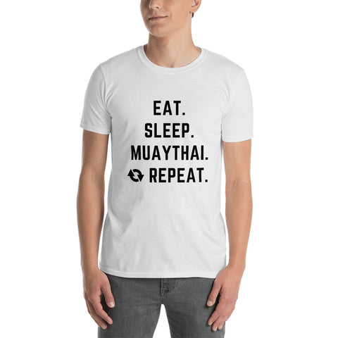 Eat, Sleep, Muay thai, Repeat Short-Sleeve Unisex T-Shirt