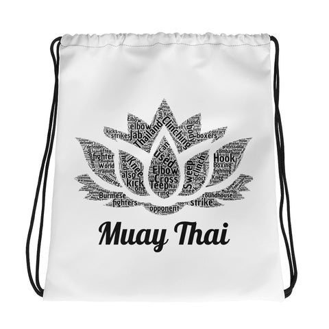 Lotus Muay Thai Drawstring bag