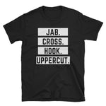 Jab, Cross, Hook, Uppercut Short-Sleeve Unisex T-Shirt