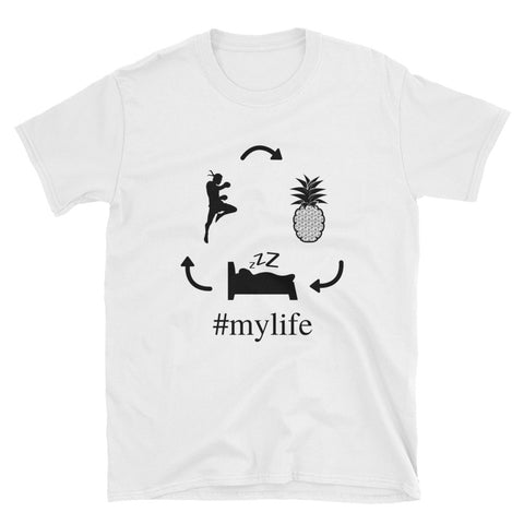 #mylife Muay Thai, Pineapples, Sleep Short-Sleeve Unisex T-Shirt